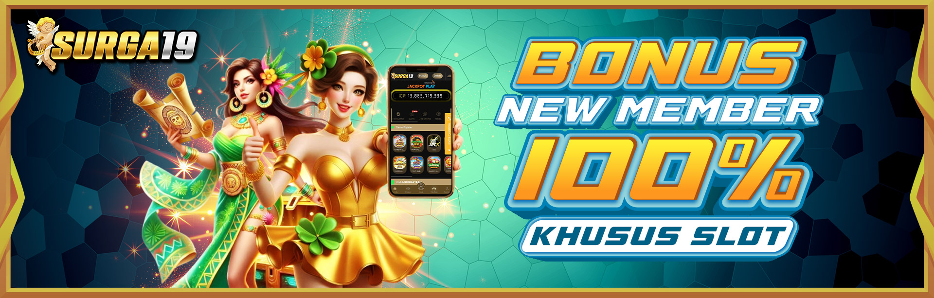 BONUS NEW MEMBER SLOT 100%