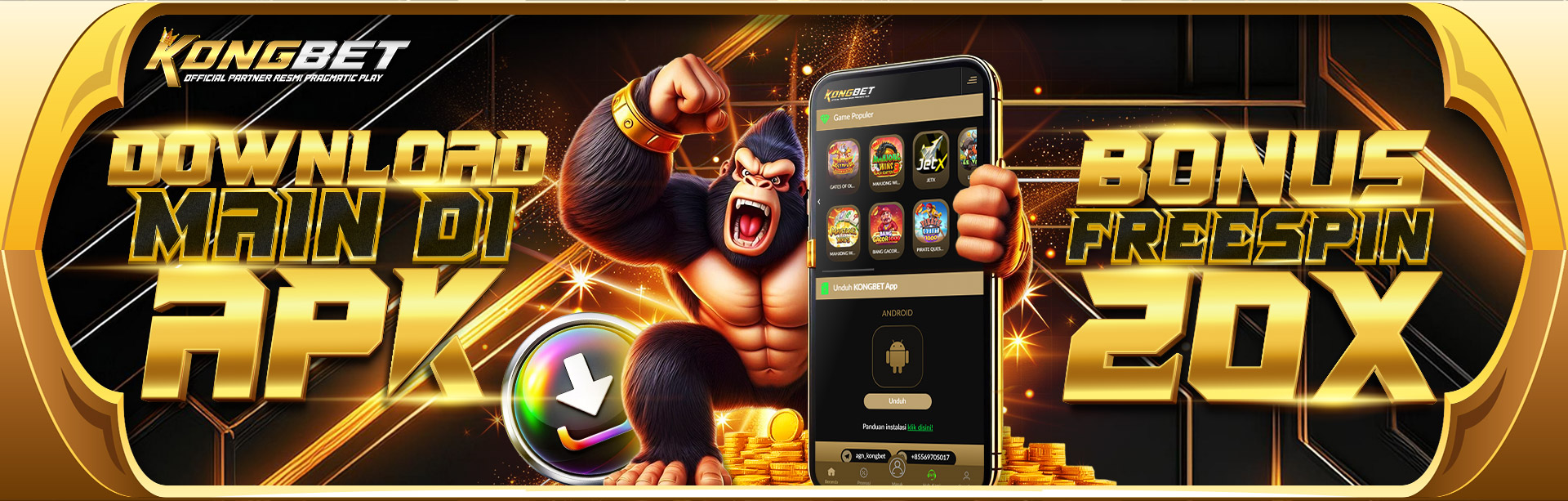 DOWNLOAD APK DAPATKAN FREESPIN 20X