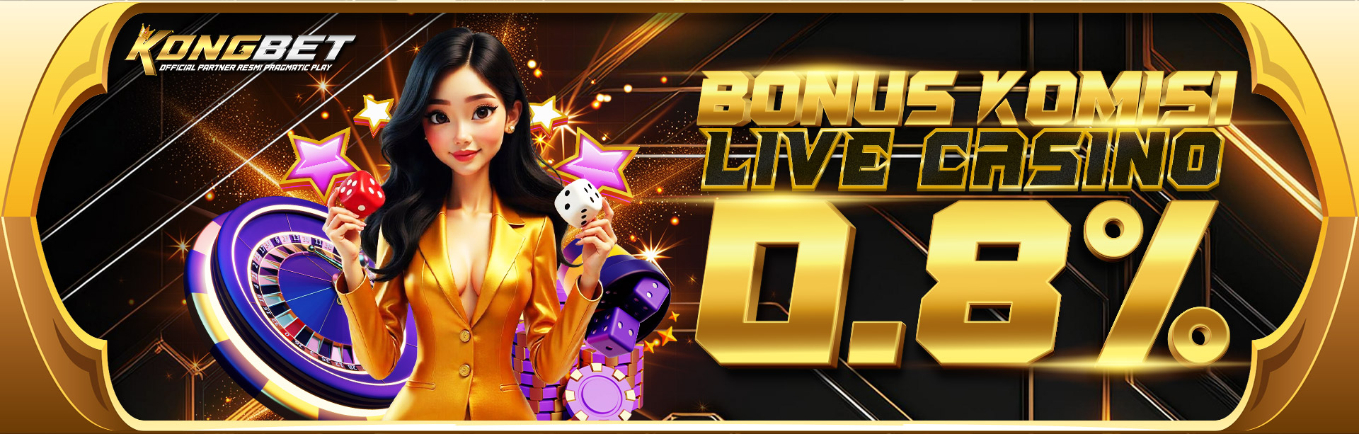 BONUS KOMISI LIVE CASINO 0.8%