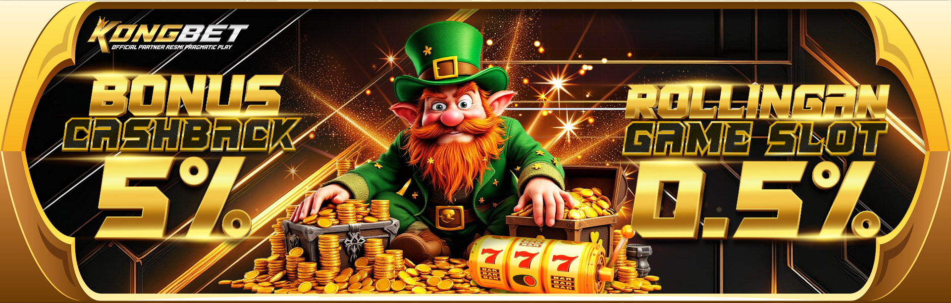 BONUS CASHBACK 5% + KOMISI 0.5% SLOT