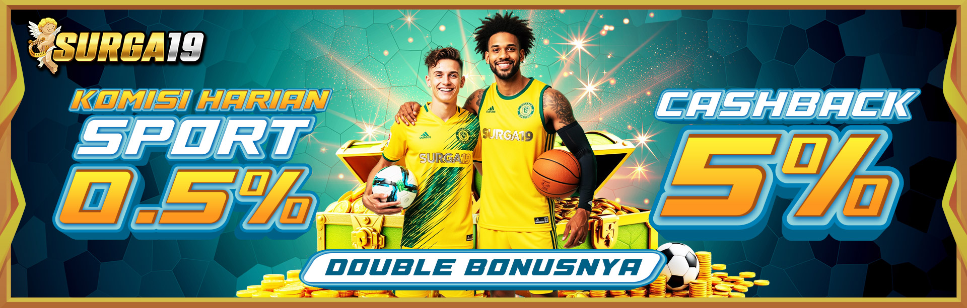 KOMISI HARIAN SPORT 0.5% & CASHBACK SPORT 5%