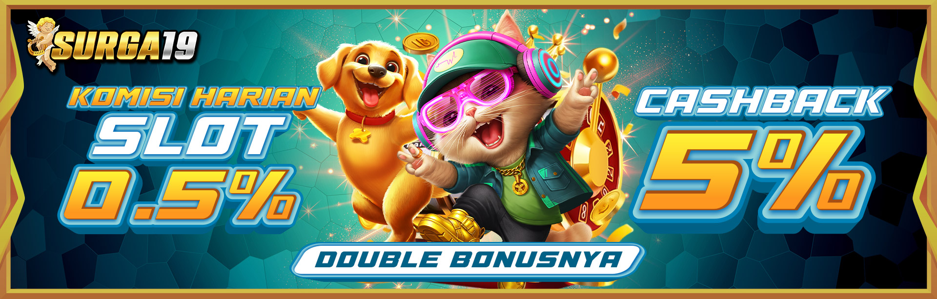 KOMISI HARIAN SLOT 0.5% & CASHBACK SLOT 5%