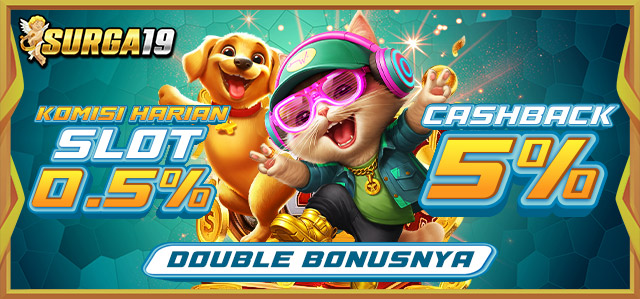 KOMISI HARIAN SLOT 0.5% & CASHBACK SLOT 5%